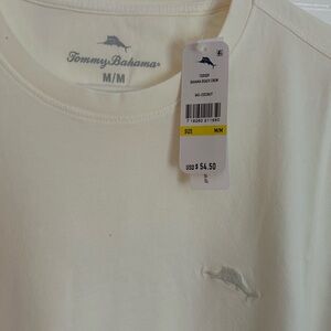 NWT Tommy Bahama men’s medium off white/coconut, short sleeve shirt